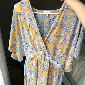 Yellow Bohemian Maxi Dress